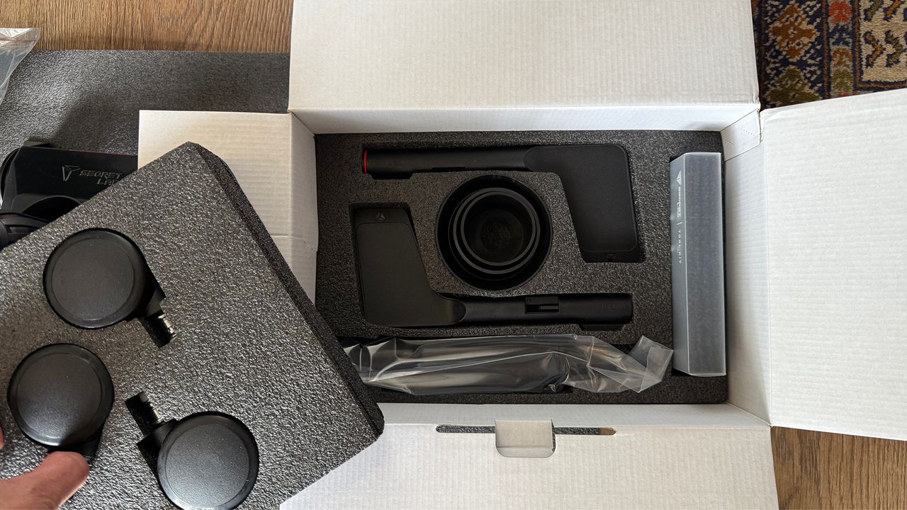 Several photos of parts of the Titan Evo chair.