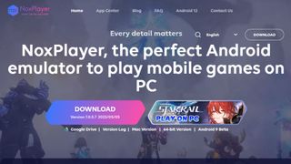 NoxPlayer website screenshot