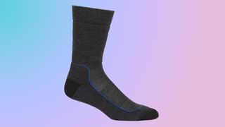 Walking socks against gradient background