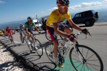 Evans got some practice on the Ventoux in June's Dauphine
