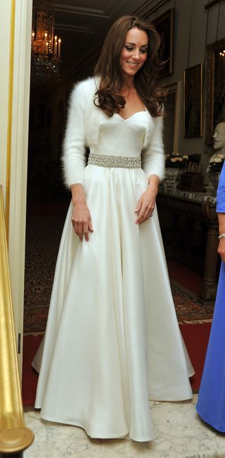 Kate Middleton's wedding evening dress