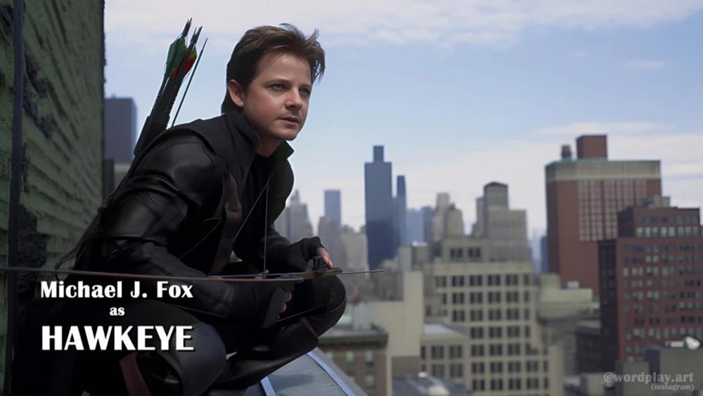 AI-generated scenes from the Avengers with 90s actors