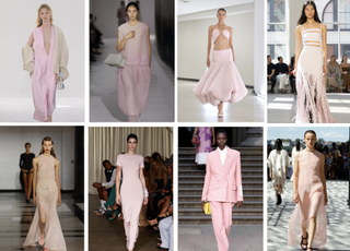 Pink on the runways at Brandon Maxwell, Khaite, Alaïa, Proenza Schouler, Jason Wu, Erdem