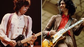 Jimmy Page and Keith Richards