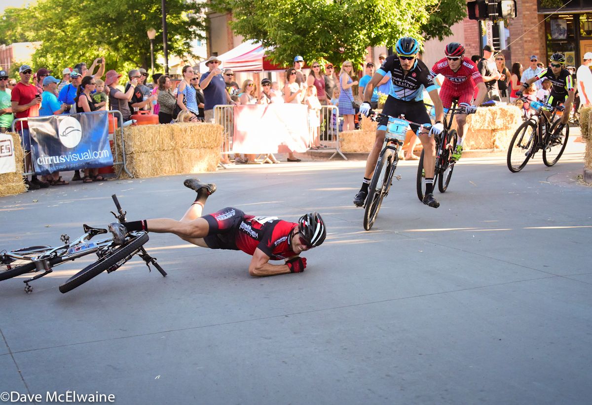 Fernando Paez (Raleigh Clement) was able to avoid a fallen rider on lap two