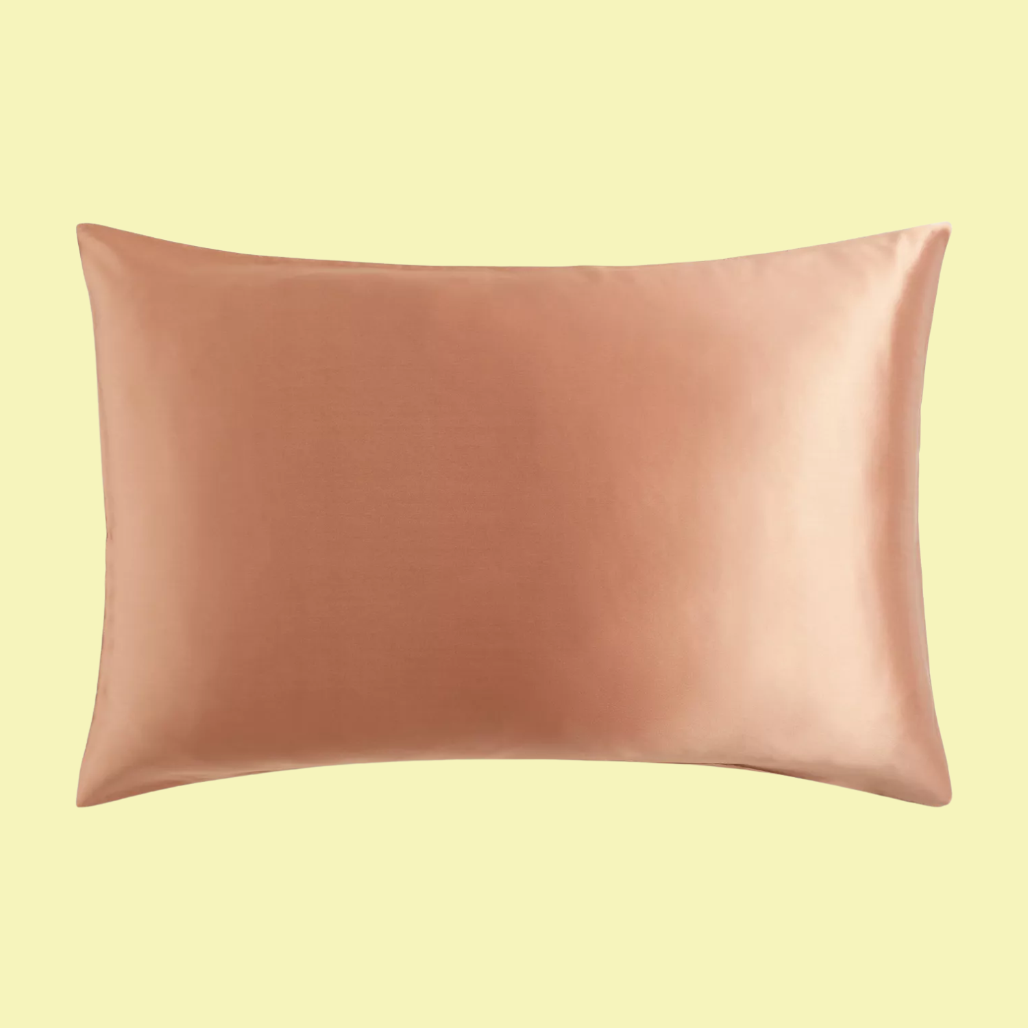 A silk orange pillowcase