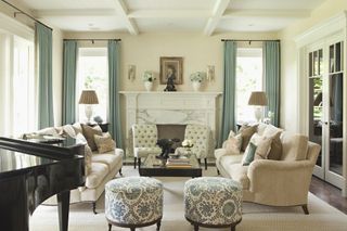 Hamptons style house living room