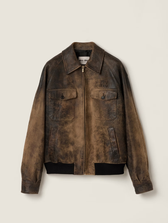 Waxed Suede Leather Jacket