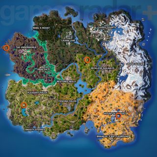 Fortnite Scrying Pools map