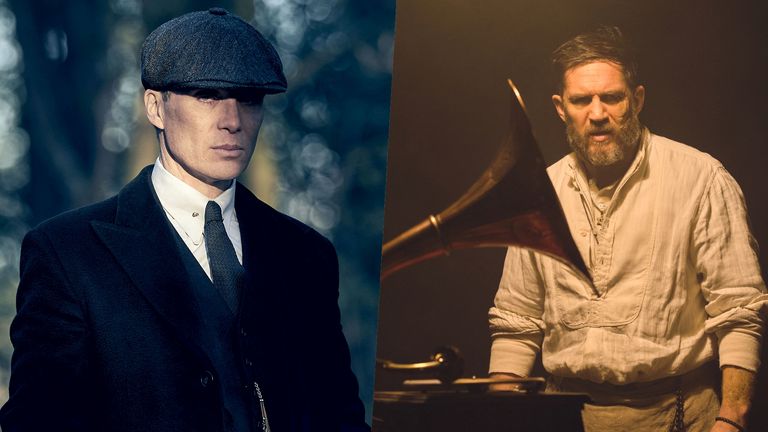 Cillian Murphy as Tommy Shelby and Tom Hardy as Alfie Solomons
