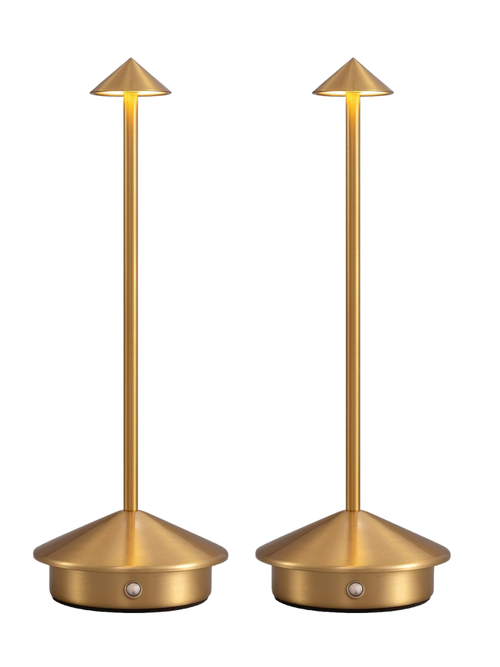 Modern Cordless Outdoor Table Lamps, Set of 2
