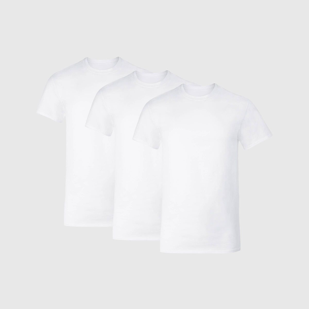 Hanes Men&#039;s Cotton Stretch Crewneck Shirt - White