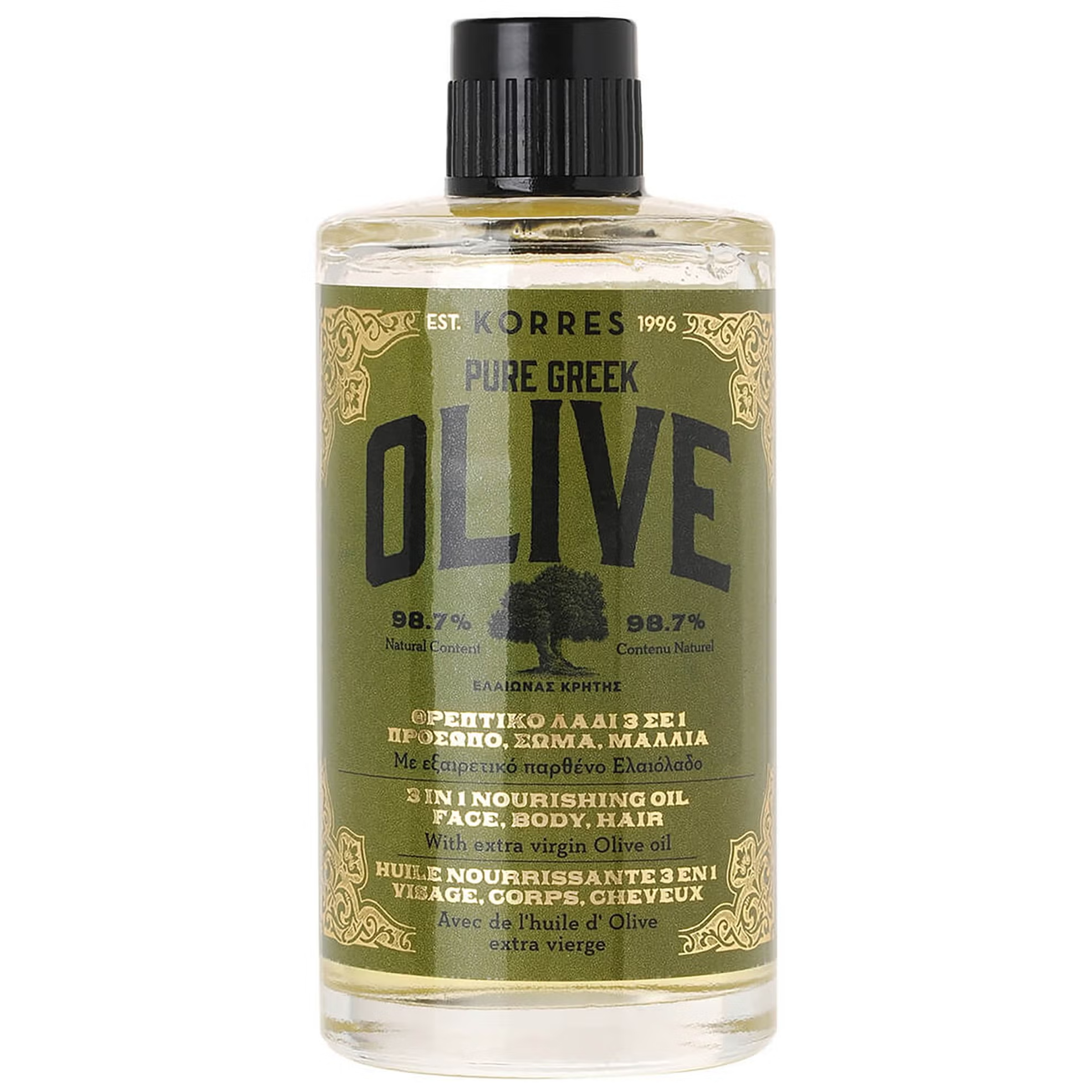 KORRES, Pure Greek Olive 3-In-1 Nourishing Oil