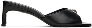 Black Low Logo Mules