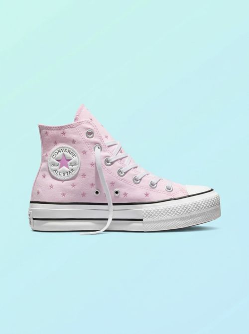 Converse Chuck Taylor All Star Lift Platform Embroidered Stars Hi Top Sneaker