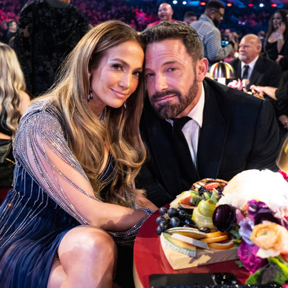 Jennifer Lopez and Ben Affleck seen during the 65th GRAMMY Awards at Crypto.com Arena on February 05, 2023 in Los Angeles, California.