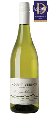 DWWA 2013 International Trophies, Lawson&acirc;s Dry Hills Mount Vernon Sauvignon Blanc Marlborough New Zealand 2012