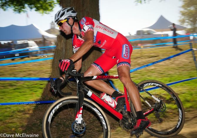 Yannick Eckmann (CalGiant/ Specialized) leading the U23 race within a race