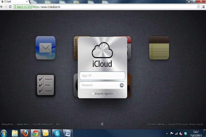 icloud login page 