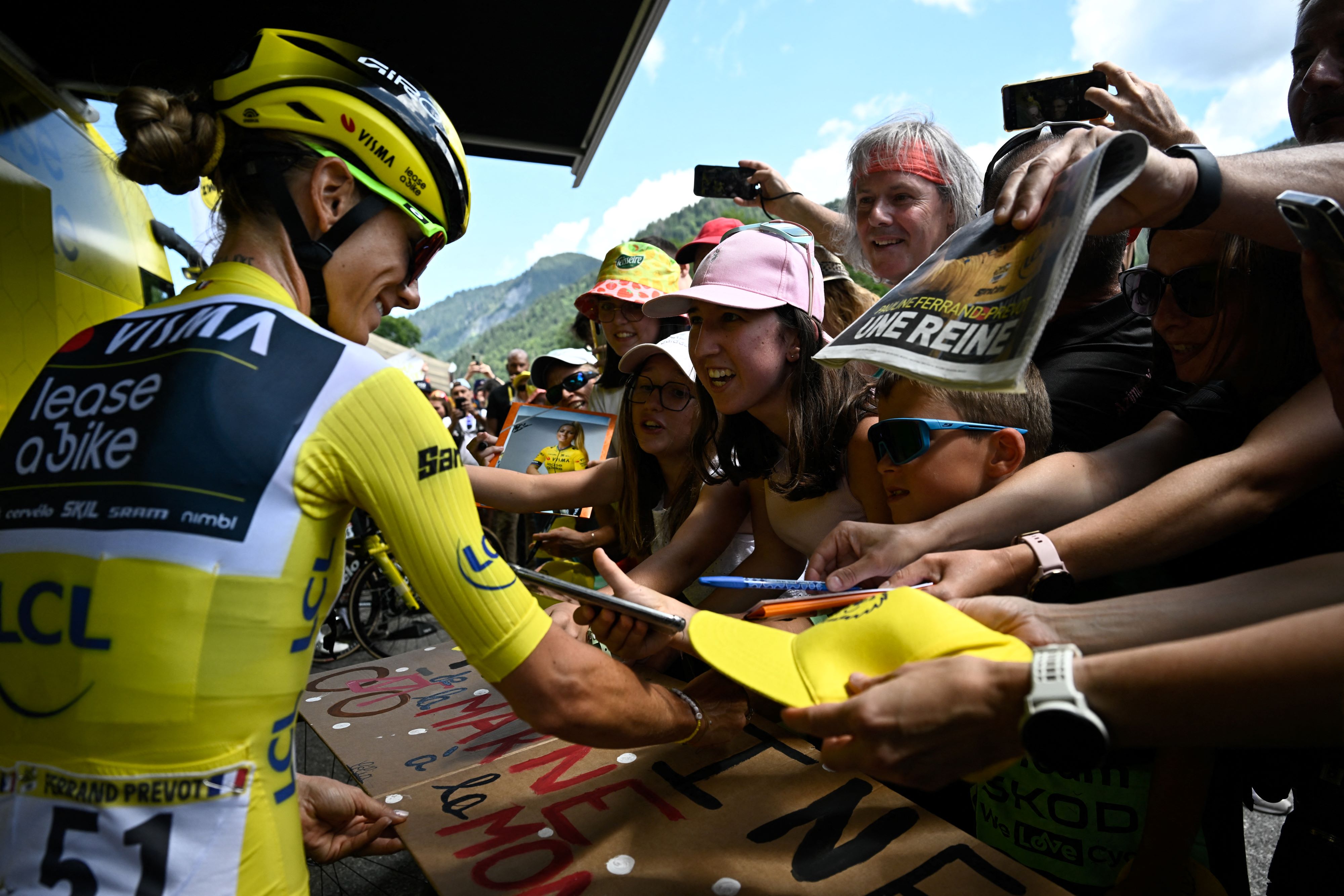 Pauline Ferrand-Prevot is a wanted woman at the start of the final stage of the Tour de France Femmes 2025.
