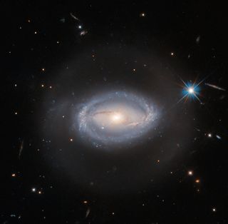a colorful galaxy-like object in deep space