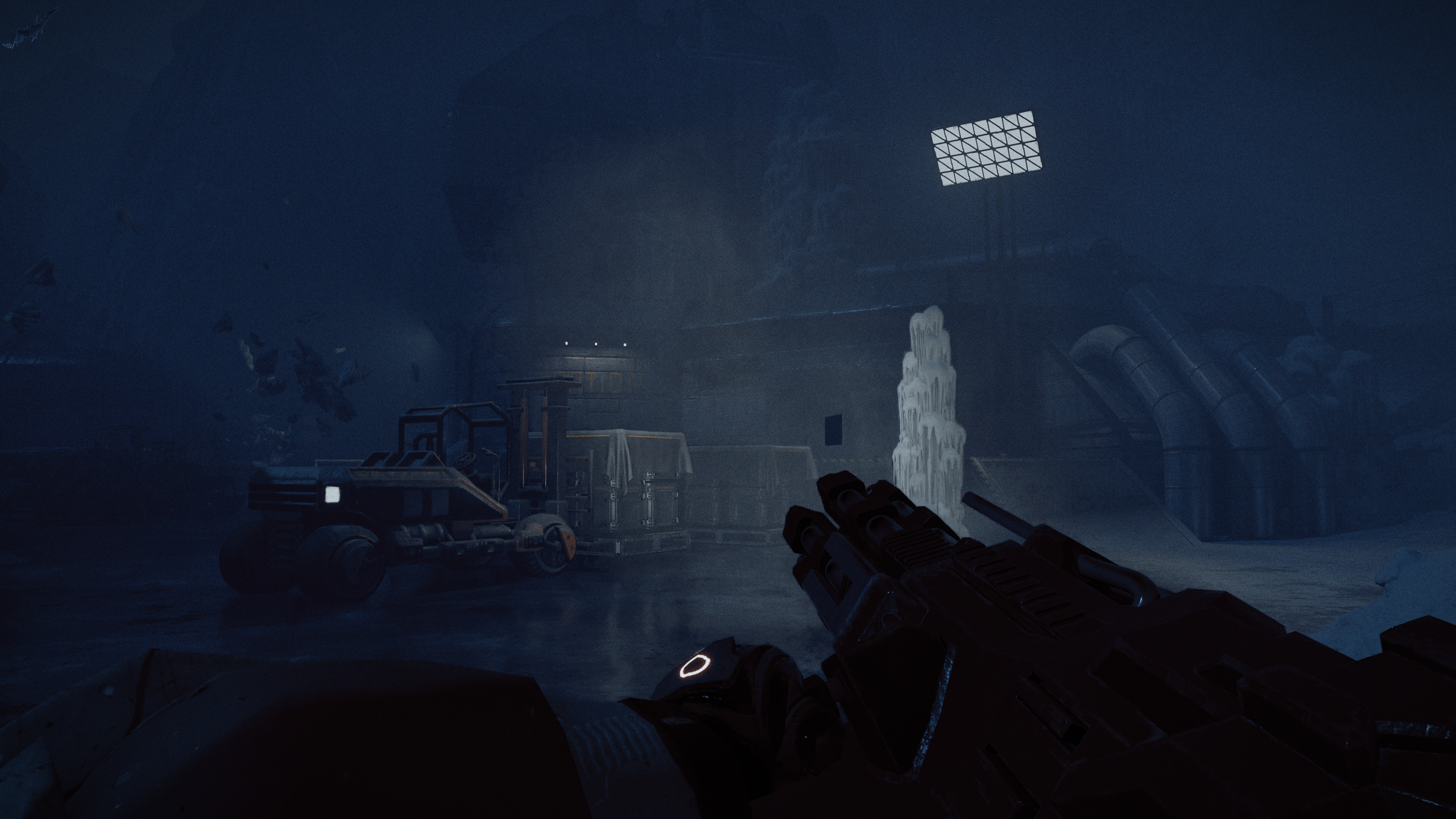 Screenshot from cosmic horror action game Quantum Error