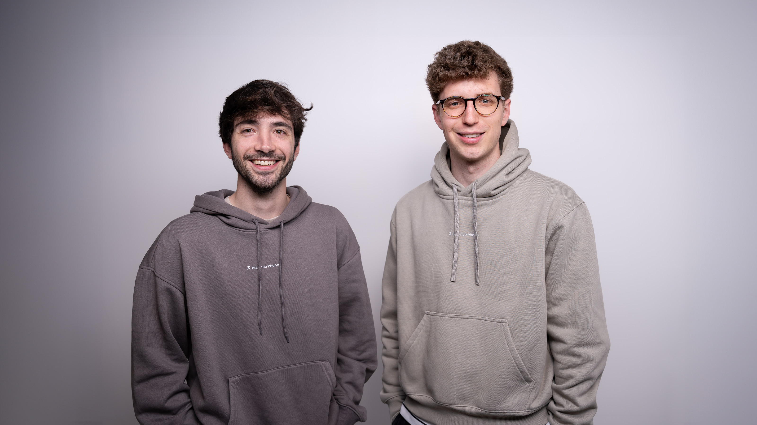 Carlos Fontclara and Albert Beltran, founders of The Balance Phone