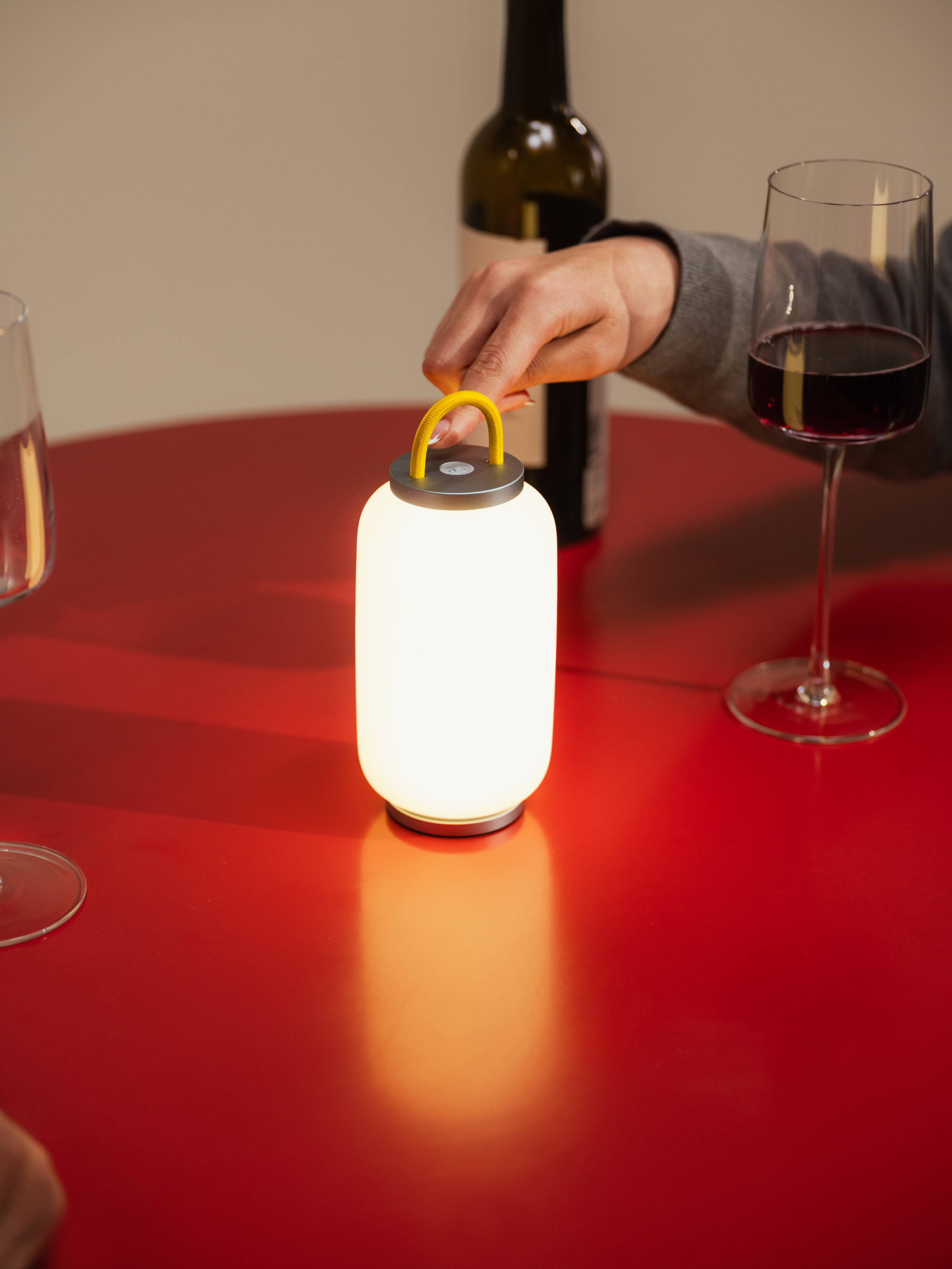 The lamp has up to eight hours of illumination