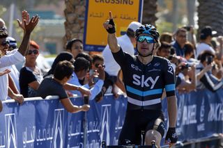 Elia Viviani (Team Sky) takes his first win of the season at Dubai Tour stage 2
