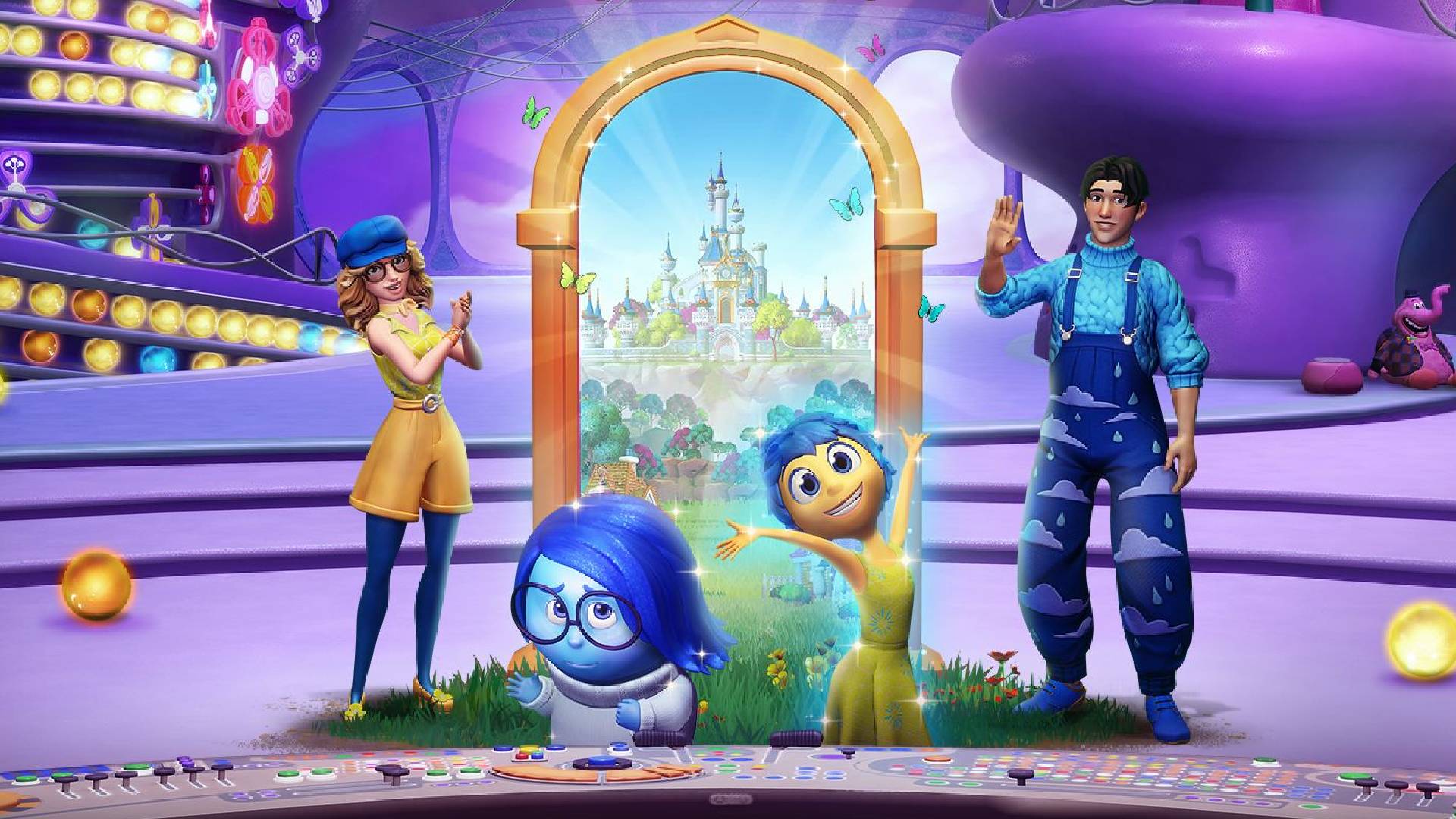 Disney Dreamlight Valley emotional rescue update starring Joy and Sadness from Inside Out and two players