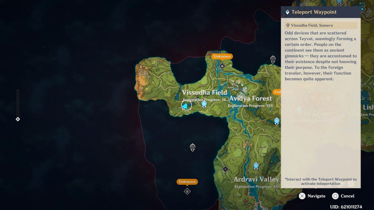 Genshin Impact map