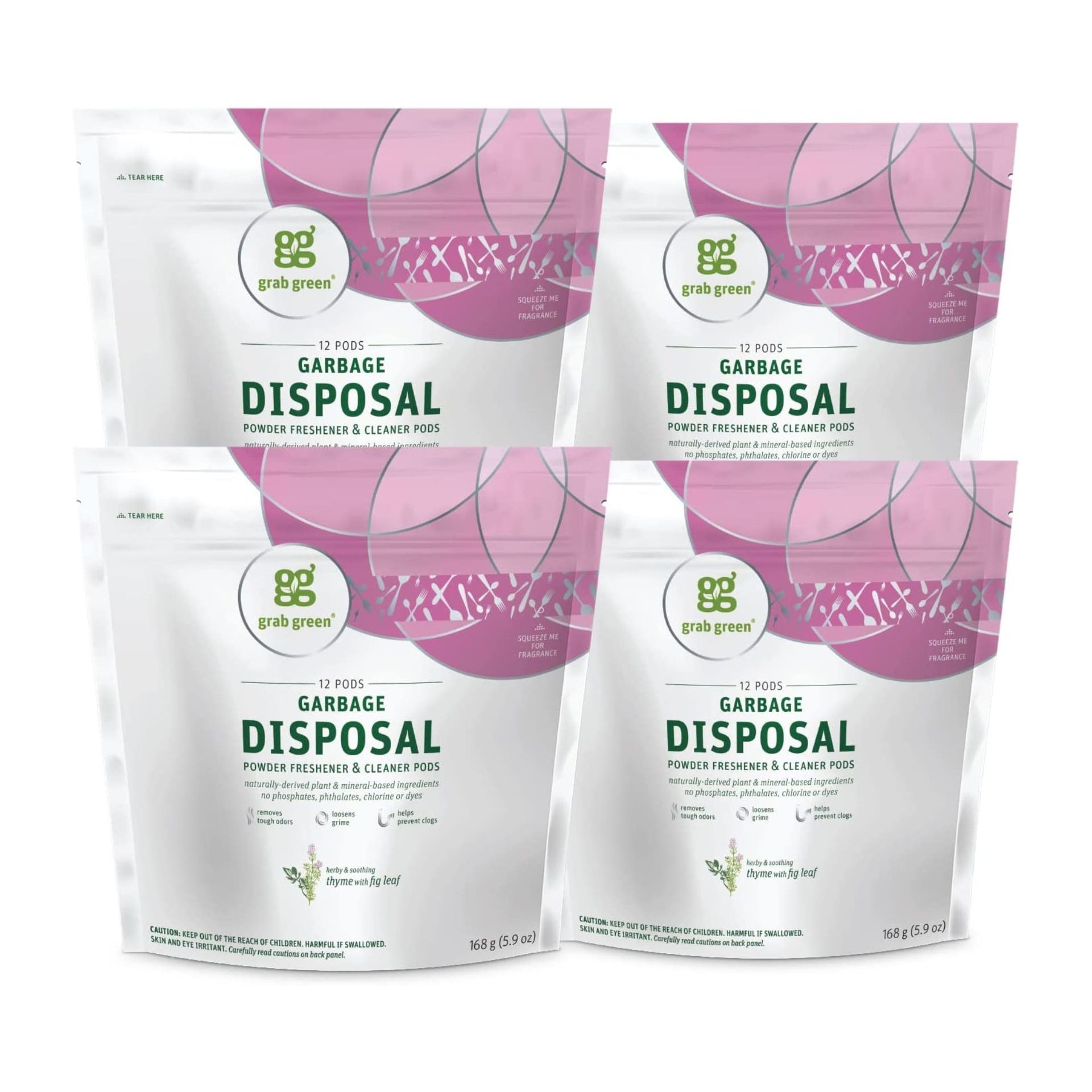 Grab Pengharum dan Pembersih Pembuangan Sampah Hijau Po