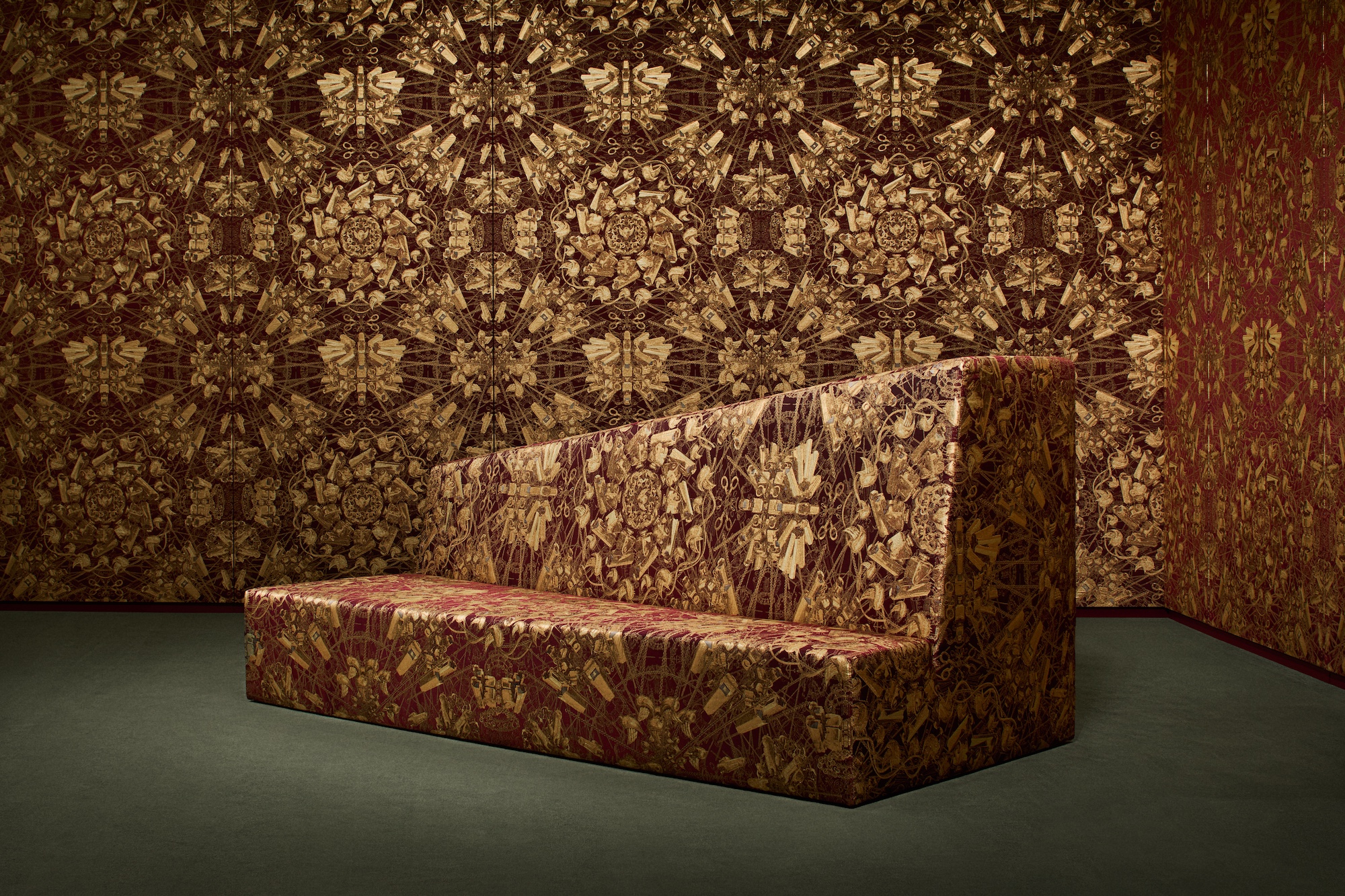 The sculptural sofa designed by Ai Weiwei