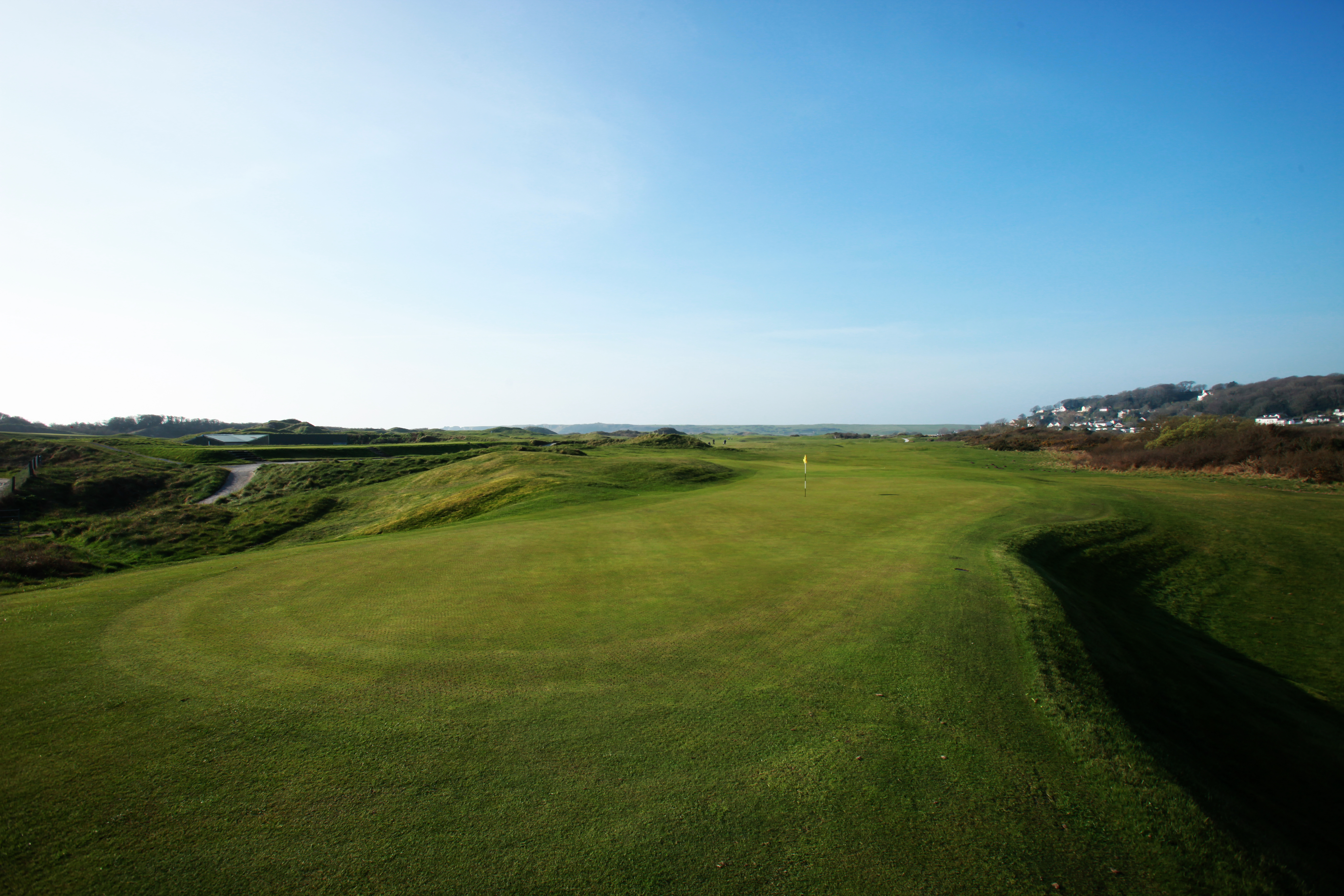 The 14th green at Tenby Golf Club