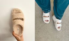 Two images of Fit Flop slippers