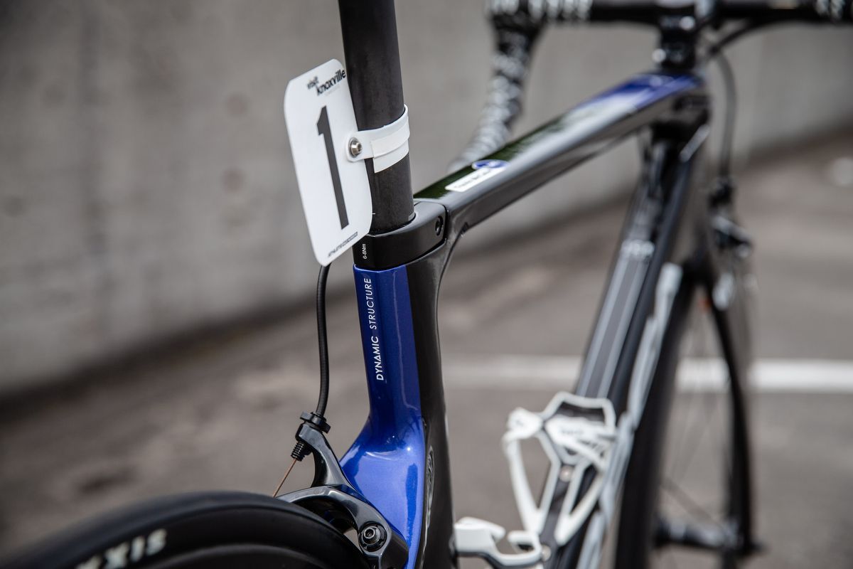 McCabe raced with the number 1 on his number plate at the USA national criterium championships in June