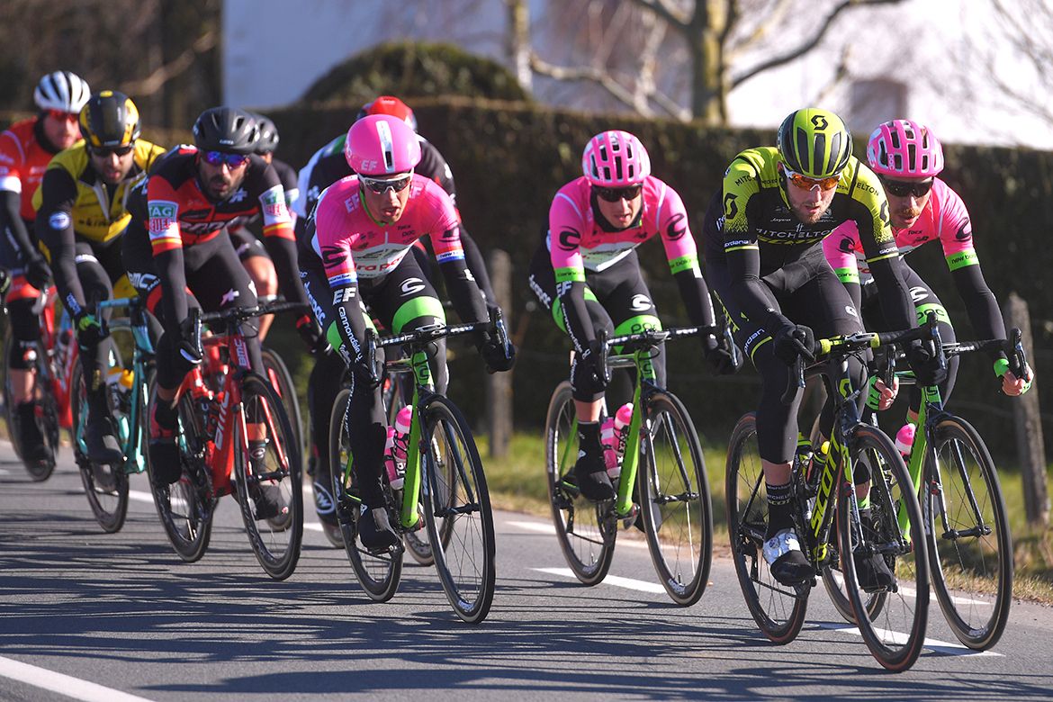 Luke Durbridge at the head of the race