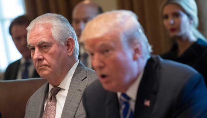 White House policy stance shows growing rift between Tillerson and Trump