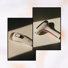 Photos of the Braun Pro Braun Silk Expert Pro; 5 a photo of the Mismon Hair Removal Device.