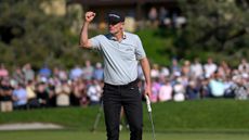 Justin Rose celebrates his win