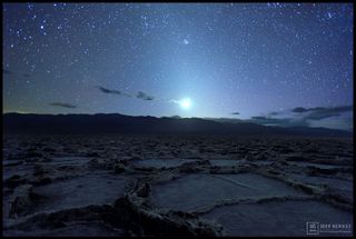 Zodiacal Light Over Death Valley
