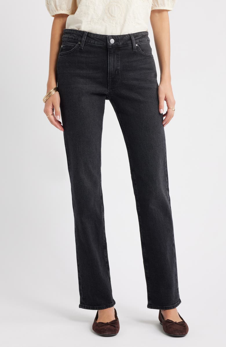 Mid Rise Straight Leg Jeans