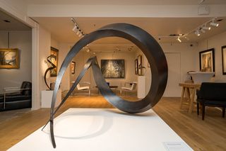 Galerie Hurtebize Interior, Sculpture by Francis Guerrier