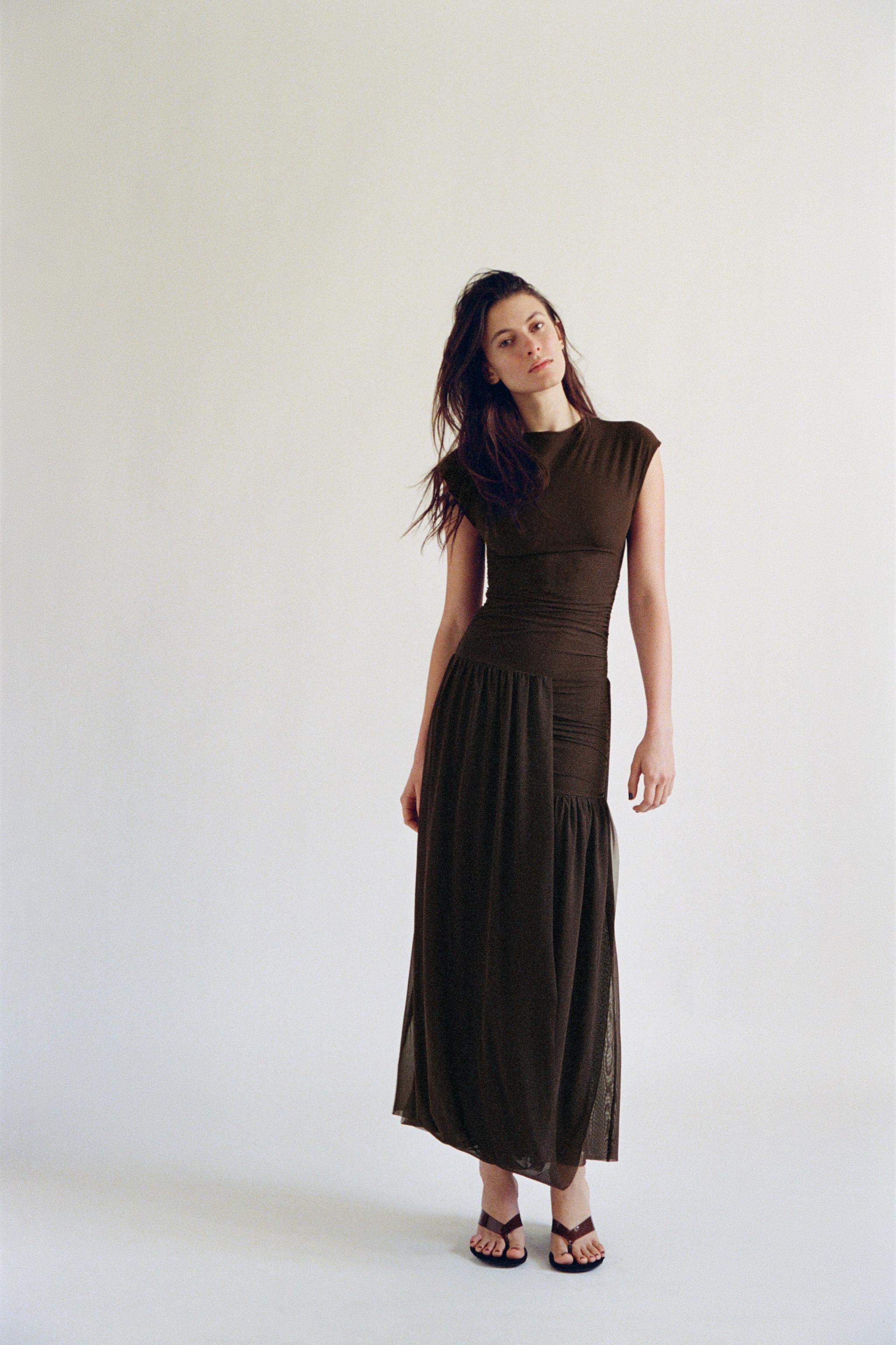 Balloon Tulle Combination Dress