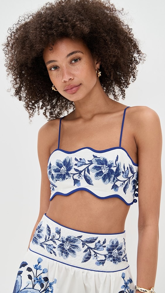 Farm Rio Summer Fruit Scarf Top