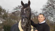 Andrew Gould at home with his top horse Indigro