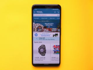 Amazon app on a Pixel 4 XL