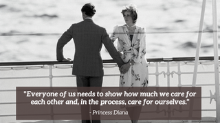 Princess Diana quote on caring