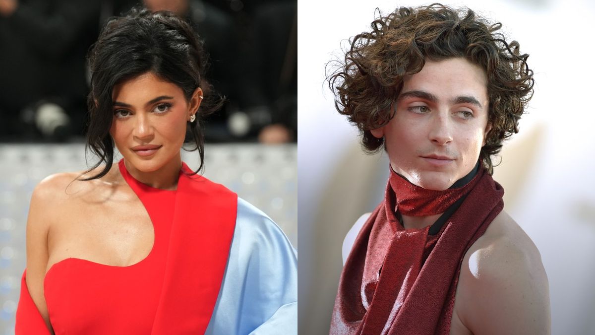 Kylie Jenner at the 2023 Met Gala; Timothée Chalamet at the Bones &amp; All premiere.