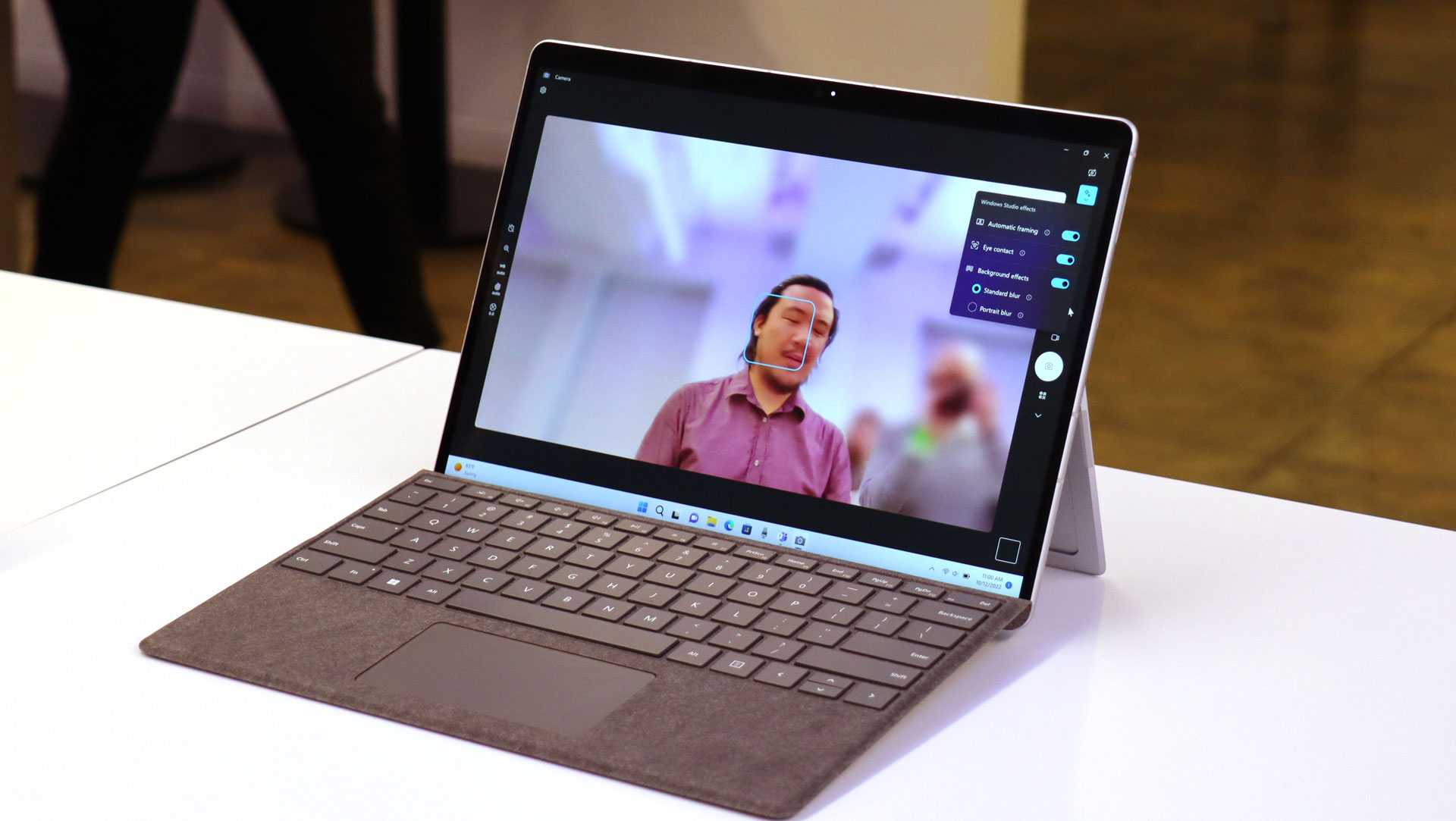 Efeitos do Microsoft Surface Pro 9 Windows Studio